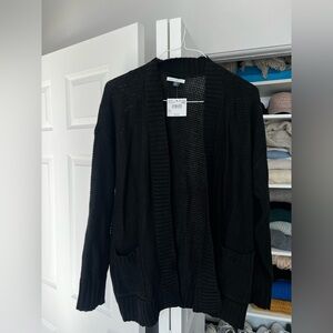 AE Open Front Black Cardigan